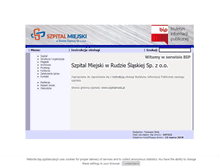 Tablet Screenshot of bip.szpitalruda.pl